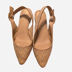 Adrienne Vittadini Tan Espadrille Slingbacks